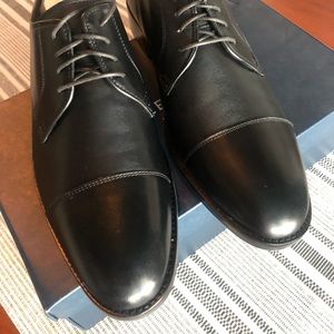 NEW Cole Haan Grand OS black cap toe dress shoes size 10M